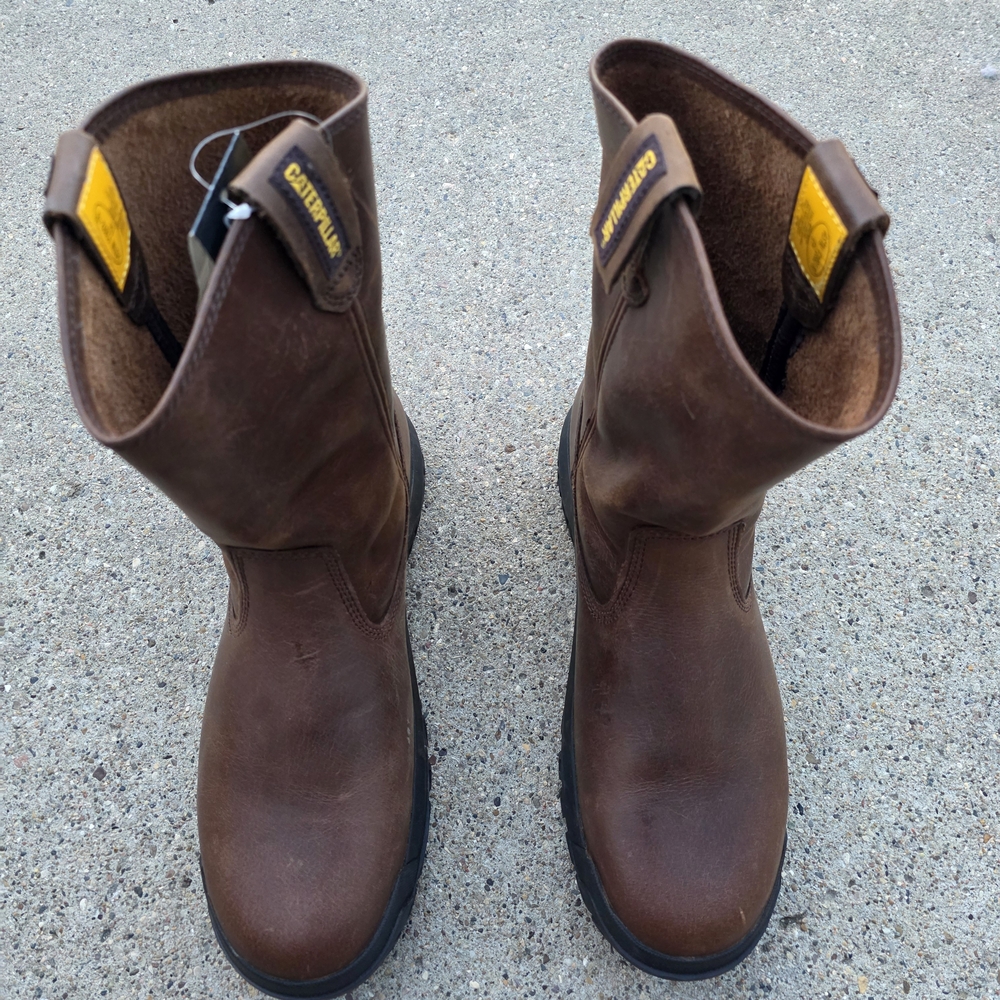 Caterpillar Men's Brown Leather  Size 11 Boots - Picture 5 of 14